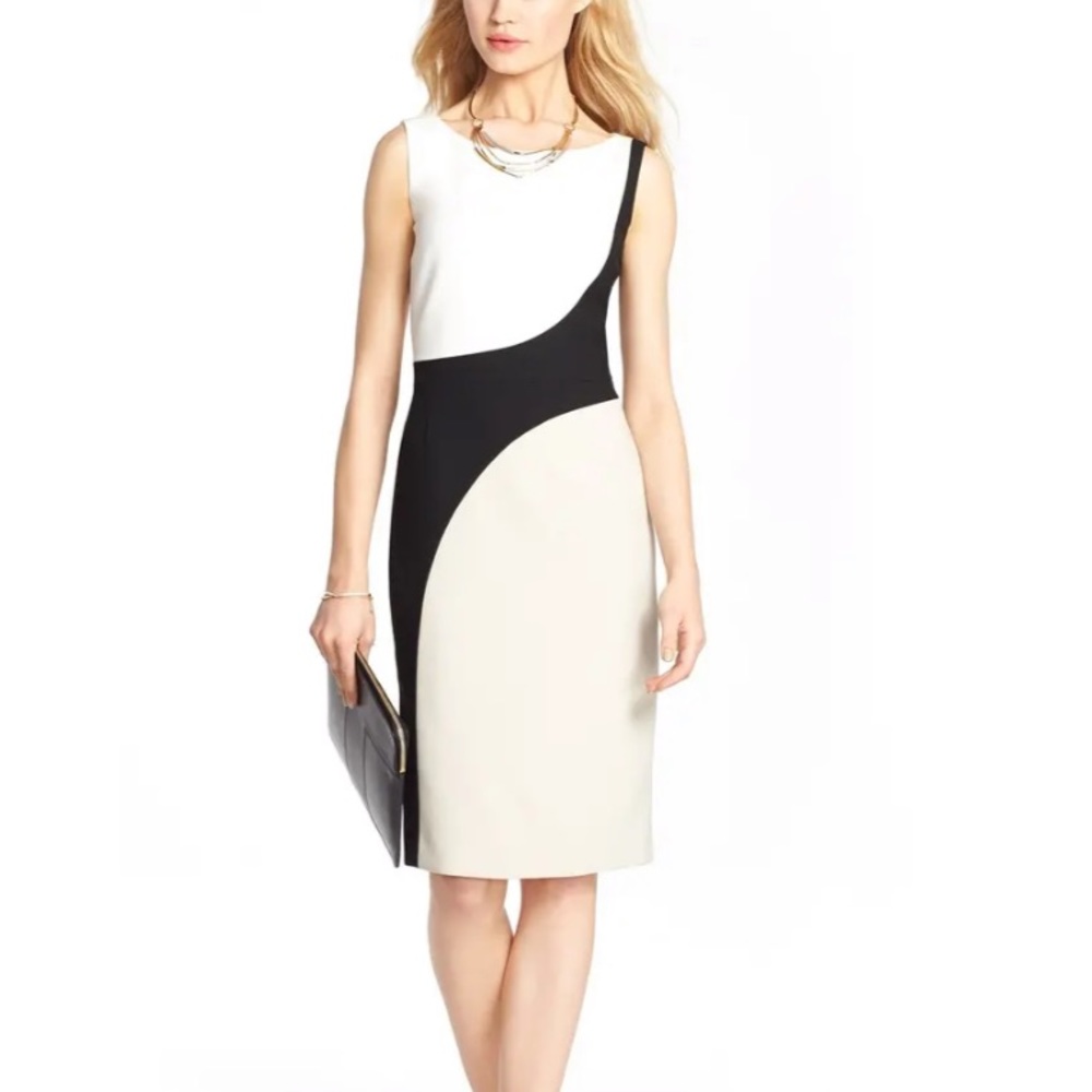 HUGO BOSS Dikrysa Colorblock Sheath Dress
